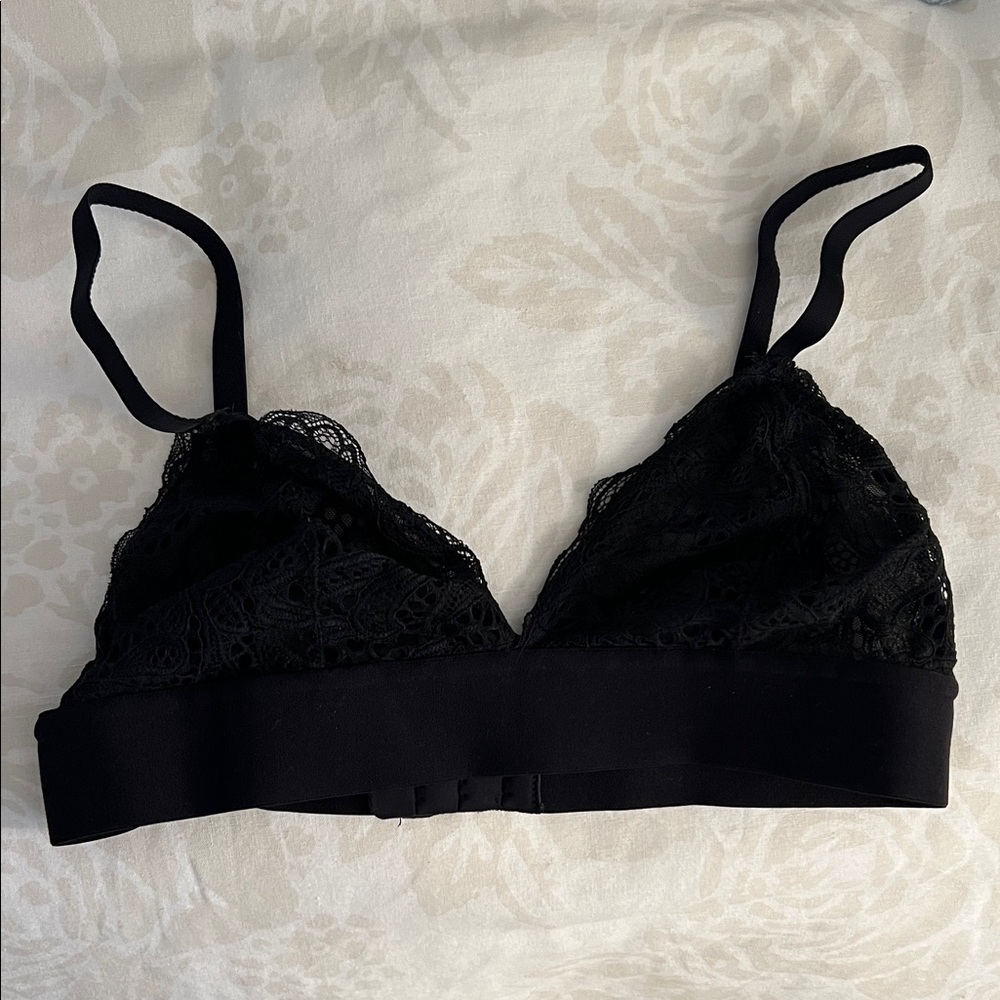 Lively Black Lace Bralette